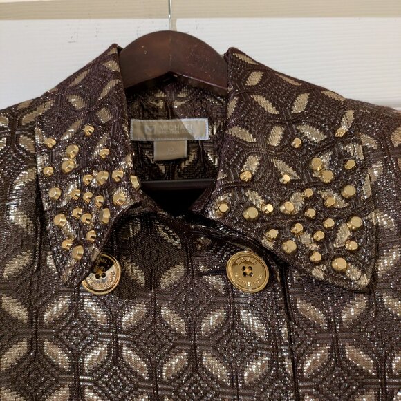 Michael Kors Brown Gold Jacket - Picture 2 of 8